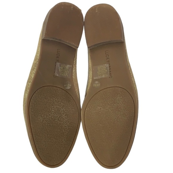 -🌸2/$25 Lucky Brand Gold Callister Scalloped Loafer shoe - Picture 10 of 10